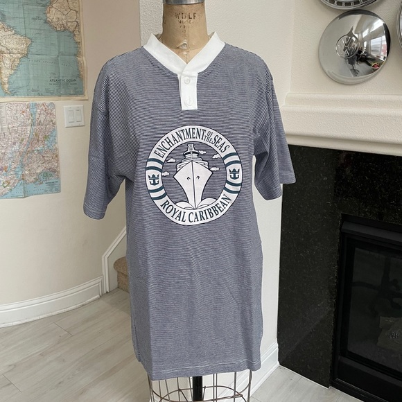 Vintage Royal Caribbean cruise striped t-shirt / Night shirt - XL - Picture 1 of 5